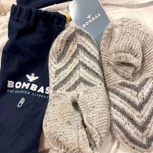 Bombas Underwear & Socks Bombas Slipper Grippers Lined Winter Wool